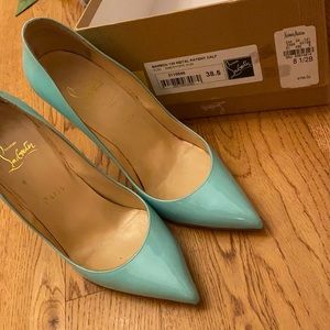 Christian louboutin bambou 140 metal patent calf